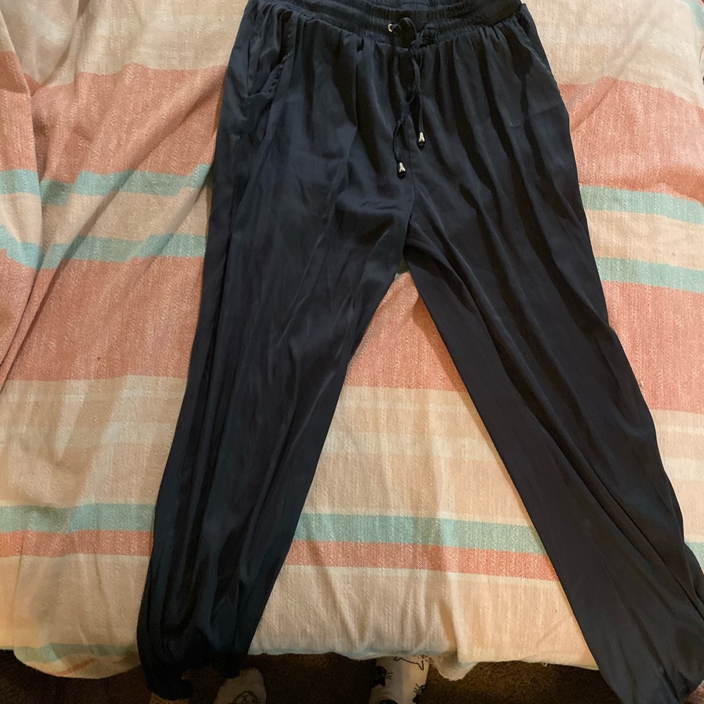 Silk joggers